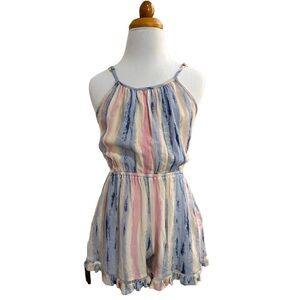 NWT Vintage Havana Pastel Stripe Cut Out Romper